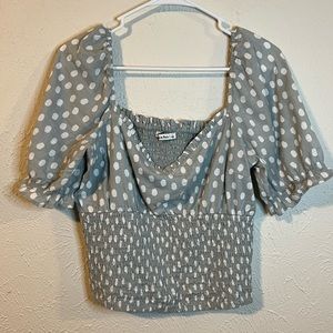 Abercrombie & Fitch Polka Dot Crop Top